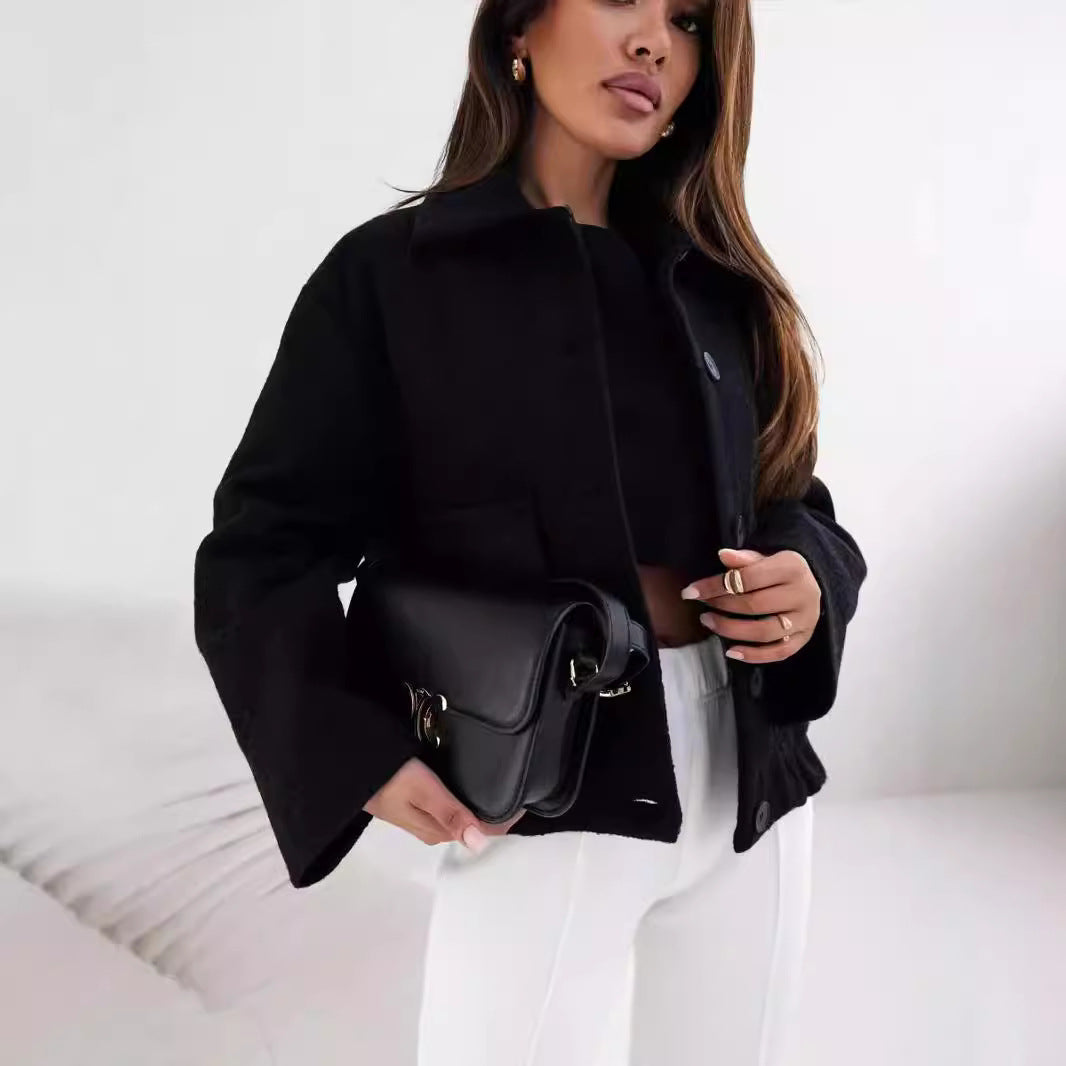 CLASSIC WOOLEN BUTTON JACKET