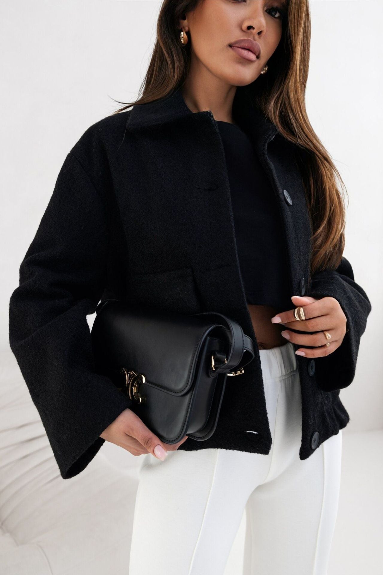 CLASSIC WOOLEN BUTTON JACKET