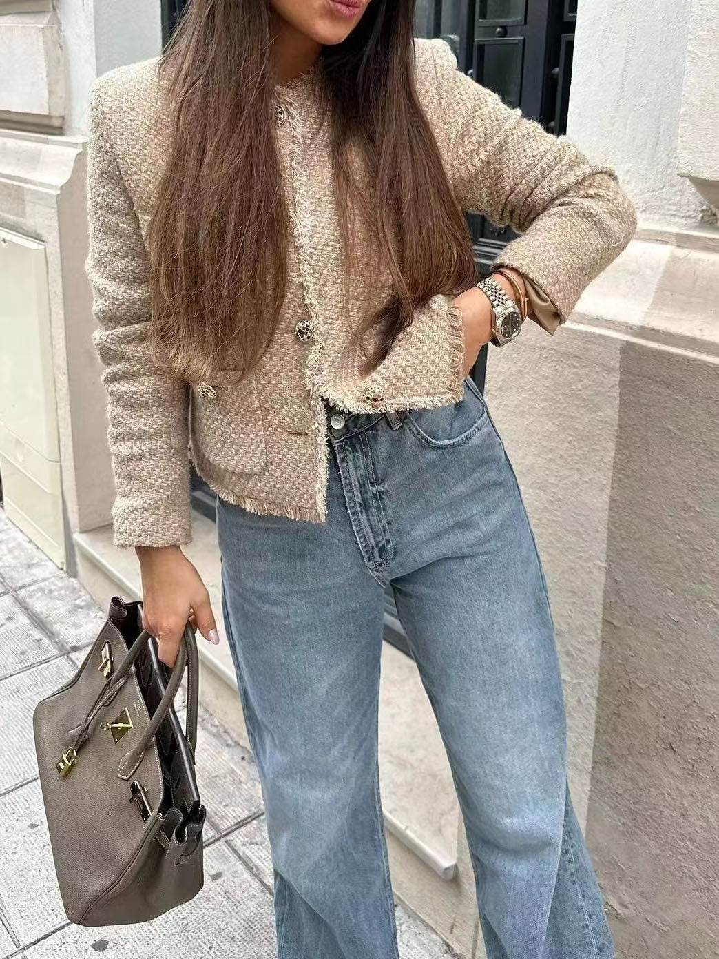 WOOLEN SOLID SHORT COAT