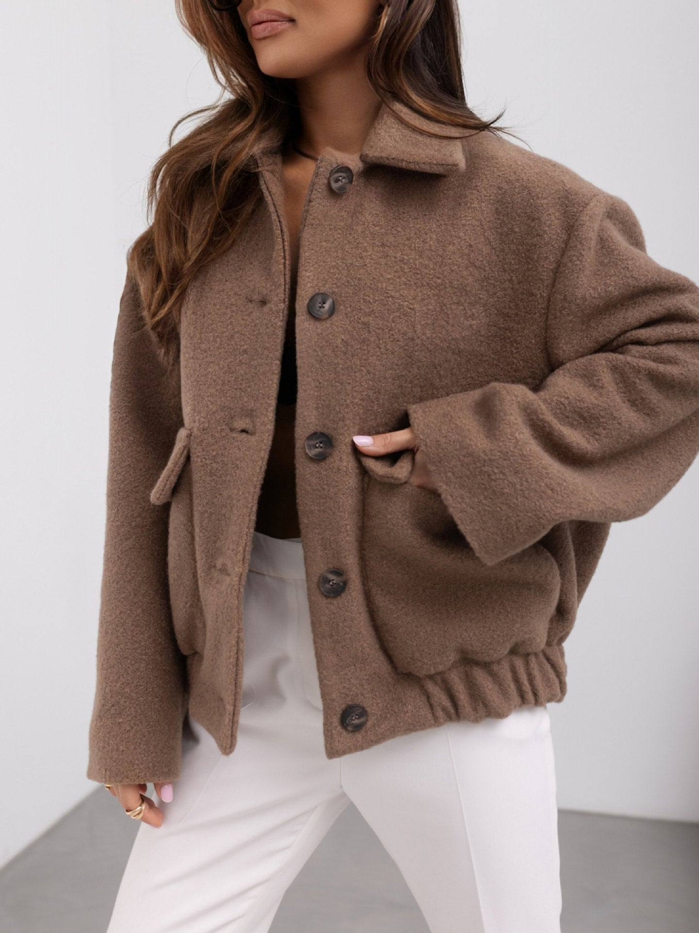 CLASSIC WOOLEN BUTTON JACKET